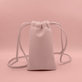 Cloud Phone Bag กระเป๋าสะพายใส่โทรศัพท์หนังแท้ : Bubblegum Pink