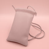 Cloud Phone Bag กระเป๋าสะพายใส่โทรศัพท์หนังแท้ : Bubblegum Pink
