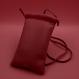 Cloud Phone Bag กระเป๋าสะพายใส่โทรศัพท์หนังแท้ : Crimson Red